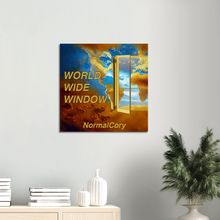 Load image into Gallery viewer, World Wide Window Album Cover Canvas
